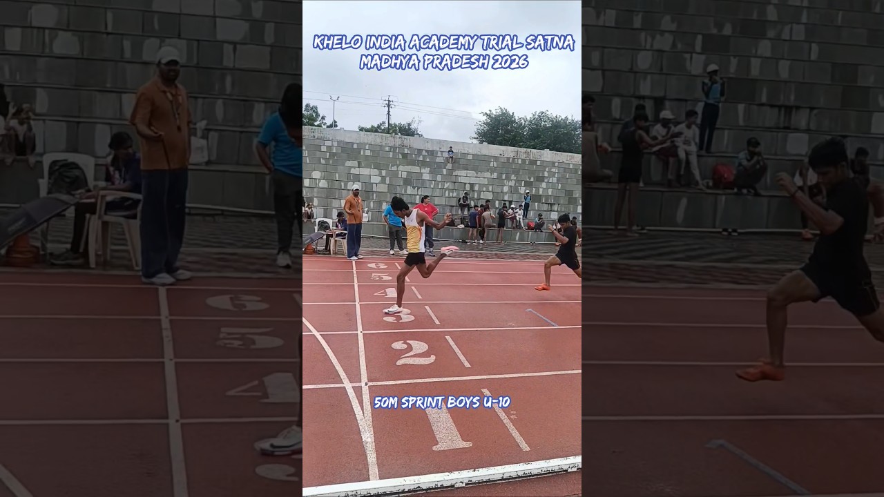 50m Sprint Boys U-10 | Khelo India academy trial Satna m.p #sportsministry #kheloindia #50m #army #1