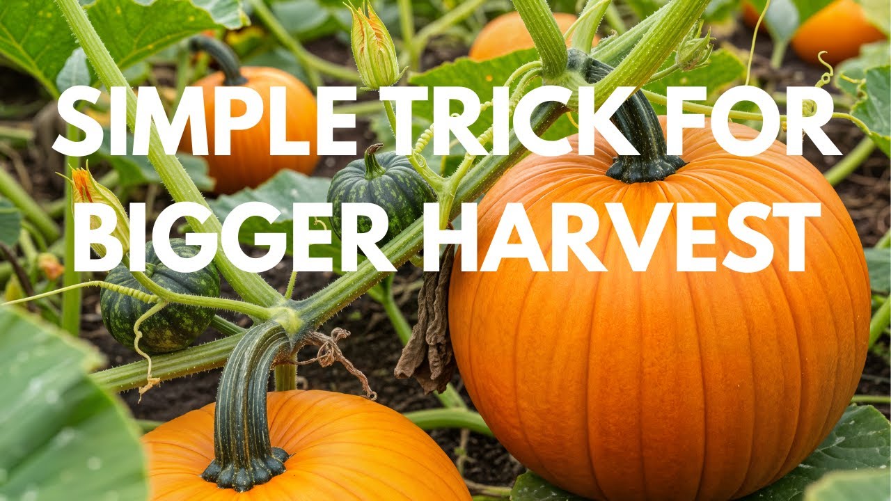 Pumpkin Vine Toothpick Trick:  Secret to Bigger Pumpkins and Bigger Harvest