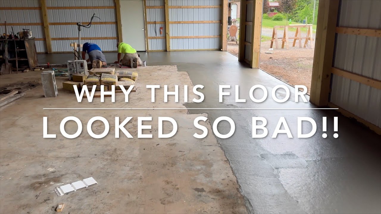 THE WORST LOOKING FLOOR I EVER POURED !!!