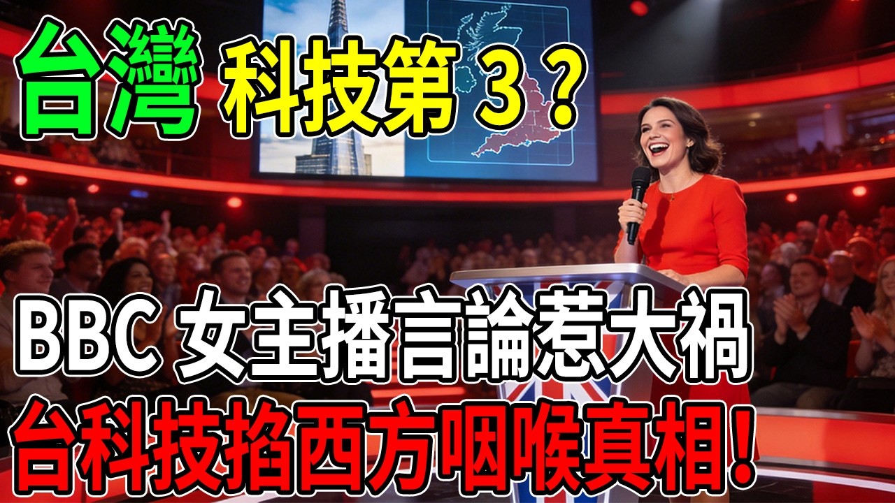 「台灣科技第3靠吹？」BBC主播失言引發大禍，揭開全歐洲為何集體恐慌的真相！#台灣科技 #BBC #晶片 #半導體 #國際局勢