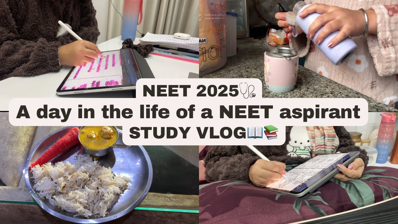 A day in the life of a NEET aspirant | NEET 2025🩺 | Study vlog📖📚