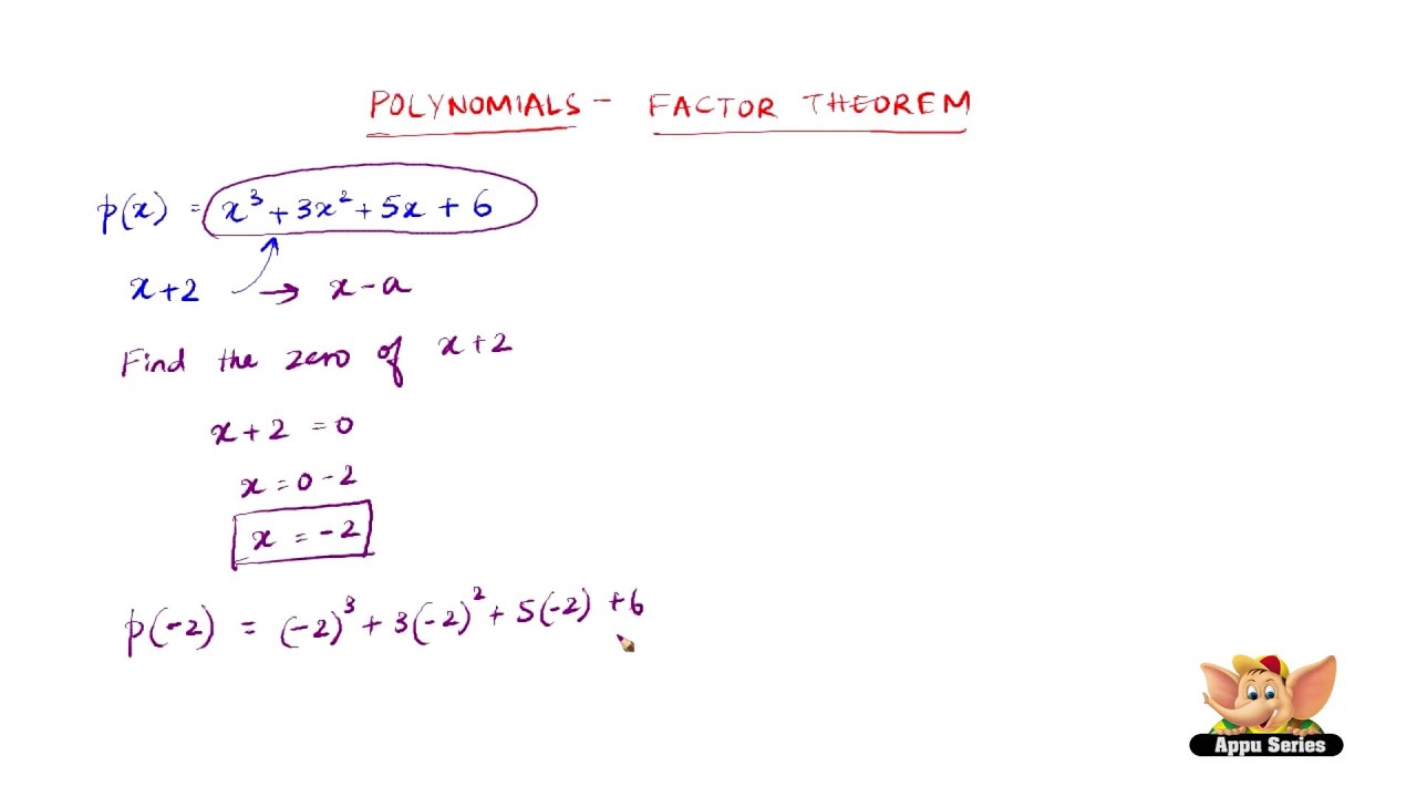 What is factor theorem ?
