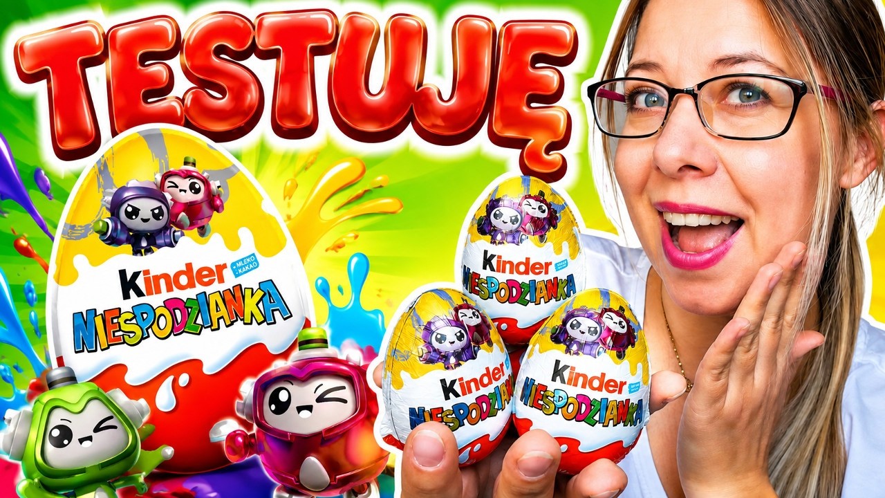 OTWIERAM NOWĄ SERIĘ KINDER NIESPDOZIANKE z COLORBOTS  #kinder #kinderniespodzianka