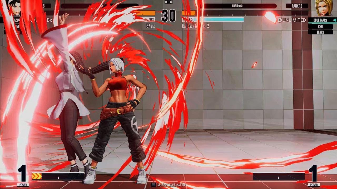 KOF XV_ Room Match Fights with Blue Mary, Iori & Terry vs. Darli, Chizuru & B.Jenet