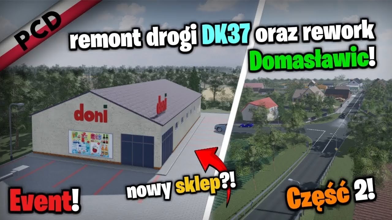 EVENT REMONT DROGI DK37 ORAZ REWORK DOMASŁAWIC CZĘŚC 2 W POLISH CAR DRIVING! (Roblox)