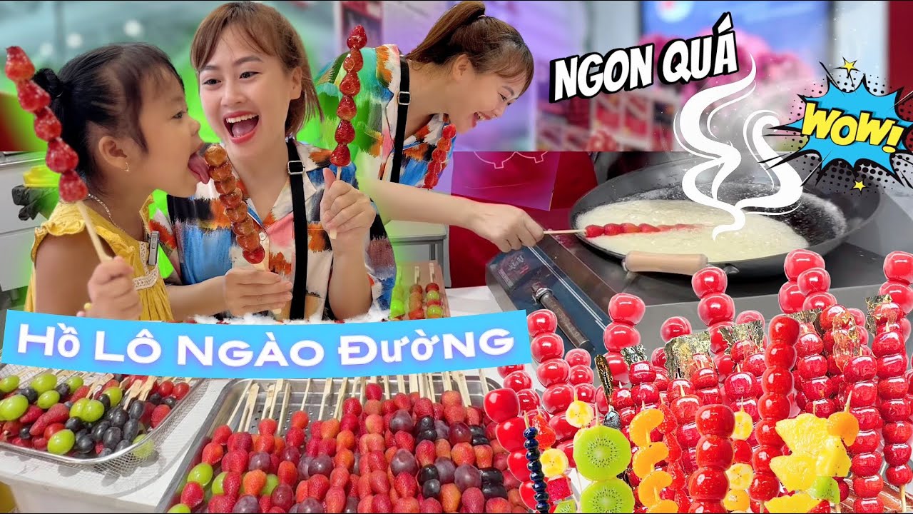 Mẹ Hà Hí Dẫn Mint Vy Đi Trung Tâm Thương Mại Mint Vy Vui Sướng Khi Lần Đầu Được Ăn Hồ Lô Ngào Đường