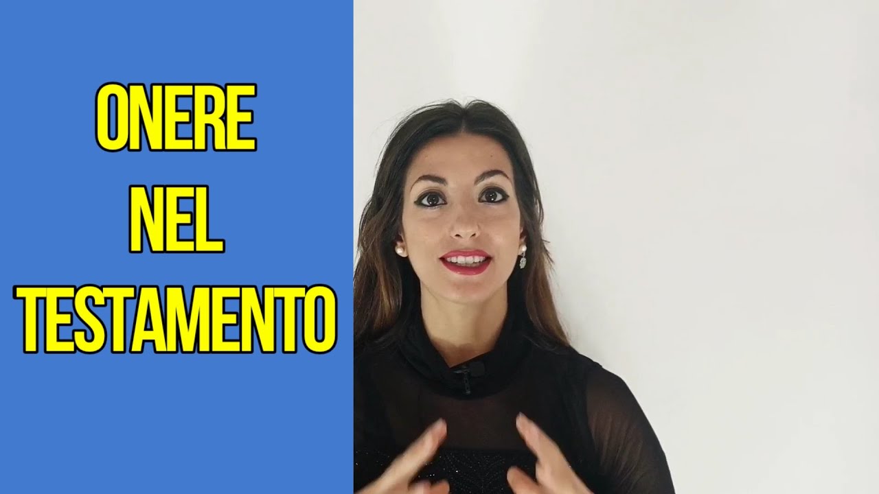 Onere nel testamento - MC