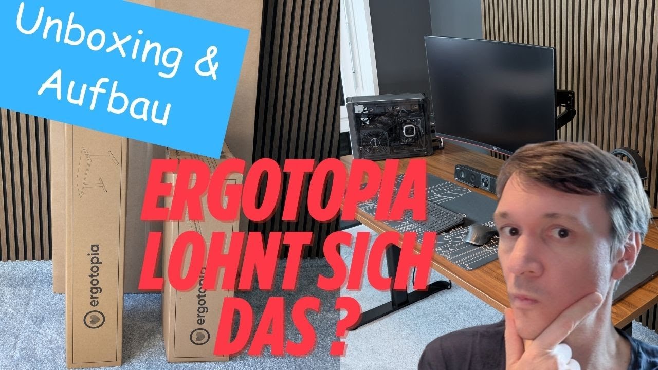 Unboxing & Aufbau: Ergotopia h&ouml;henverstellbarer Schreibtisch &ndash; Mein Erfahrungsbericht