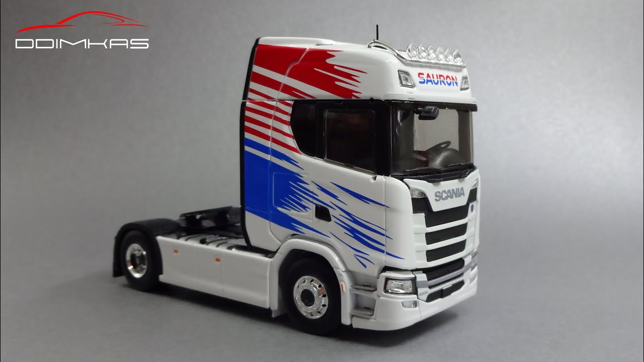 Scania S500 седельный тягач | Eligor | Дальнобойщики | Масштабные модели грузовых автомобилей 