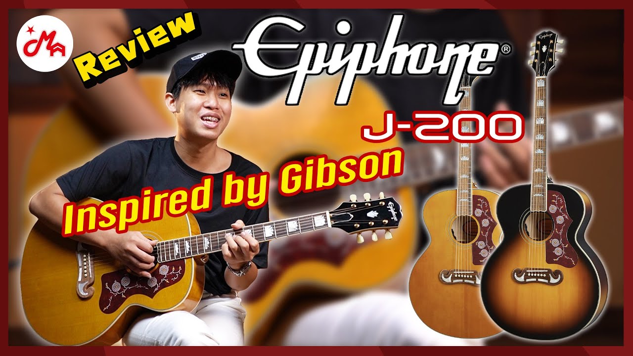 รีวิวกีตาร์โปร่งไฟฟ้า Epiphone ที่ได้รับแรงบันดาลใจจาก Gibson SJ-200 จากยุค 1973 !  / Epiphone J-200