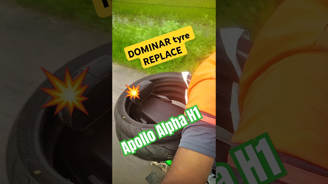 Apollo Alpha H1 tyres in dominar 400💥⚡||#dominar400 #therockzrider #burnout #bajajbikes #ns400