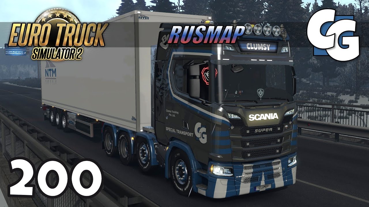 ETS2 - Ep. 200 - RusMap 1.8 - Petrozavodsk - ETS2 RusMap Gameplay