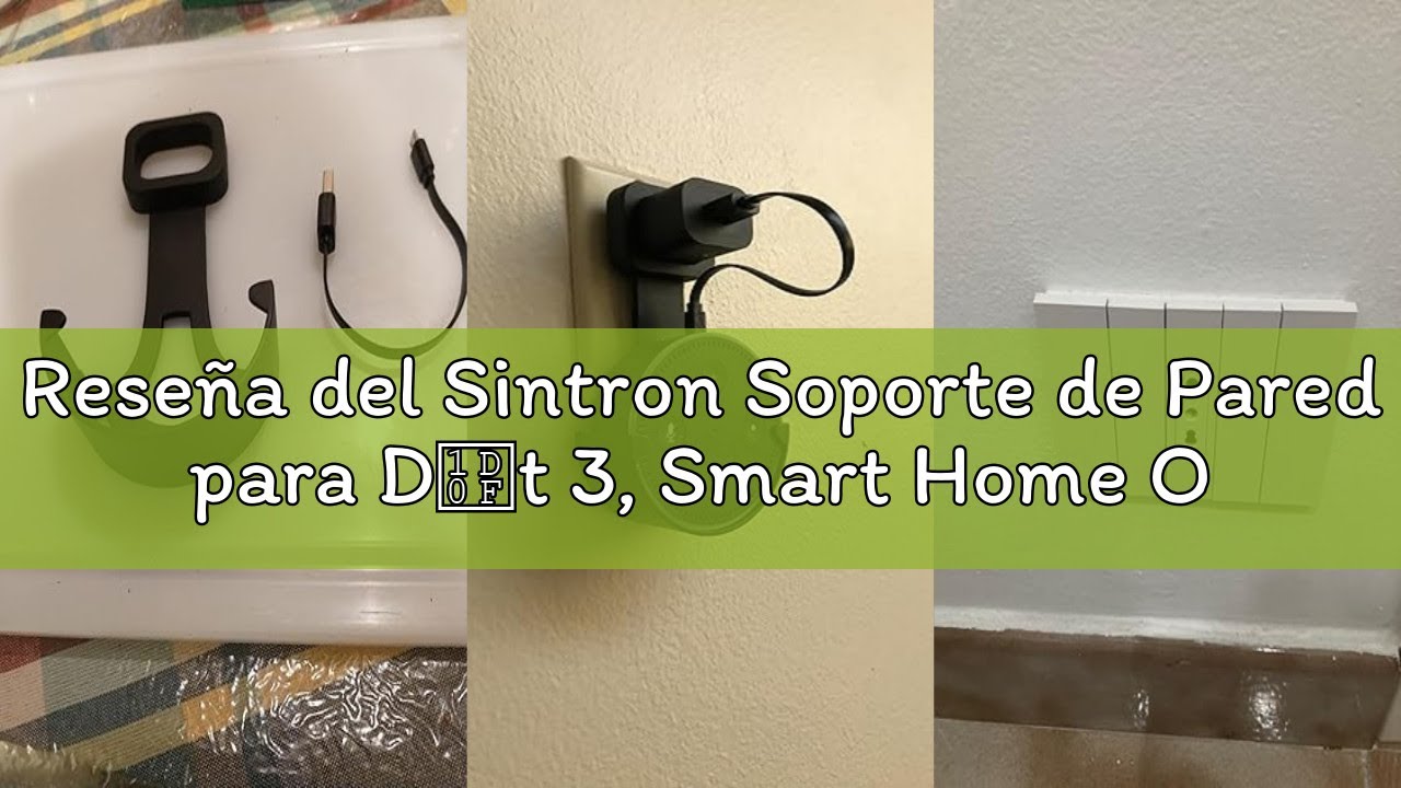 Reseña del Sintron Soporte de Pared para Dᴏt 3, Smart Home Outlet Bocina Soporte de Montaje en Pared