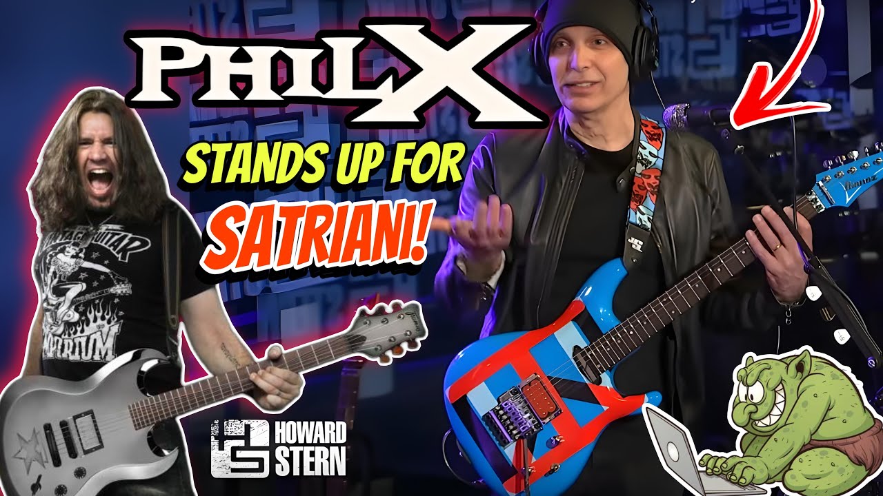 ‼️Phil X defends Satriani over Howard Stern Performance✊| Steve Vai & Wife visit Phil X’s house! 🤯