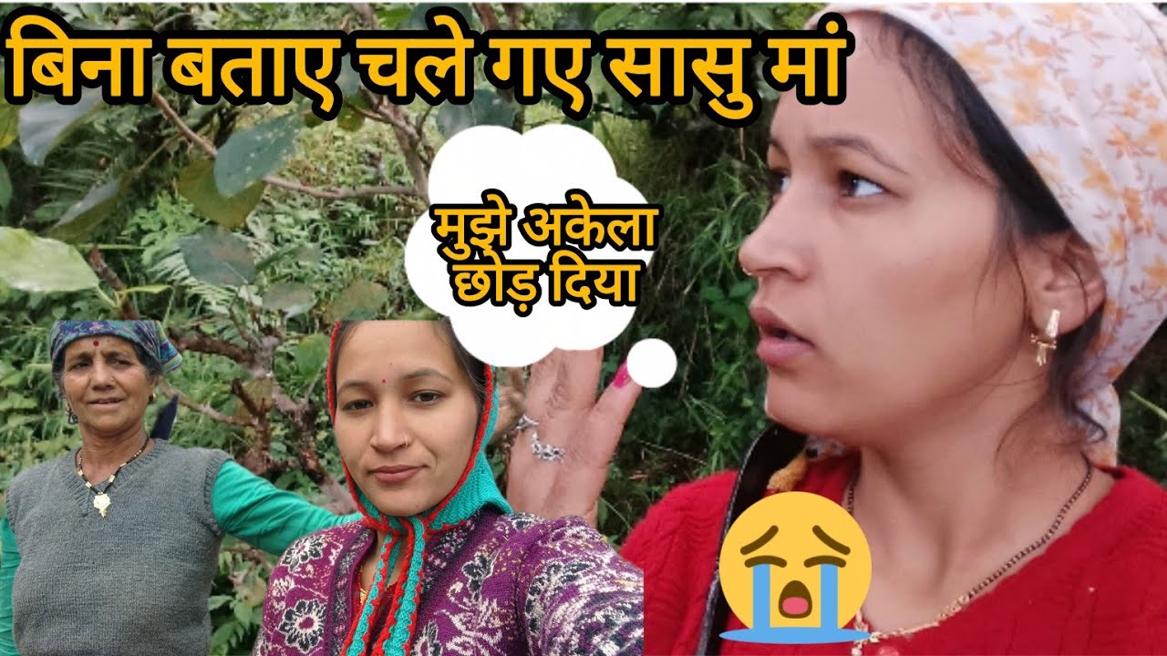 सासु जी बिना बताए चले गए।। आज पहली बार इतना सुना दिया 😳🥺 #pahadilifestylevlog 