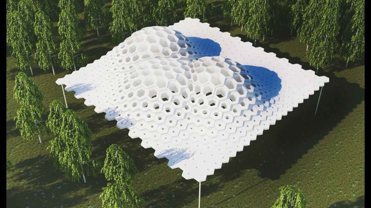 Hexagonal Pavilion Timelapse
