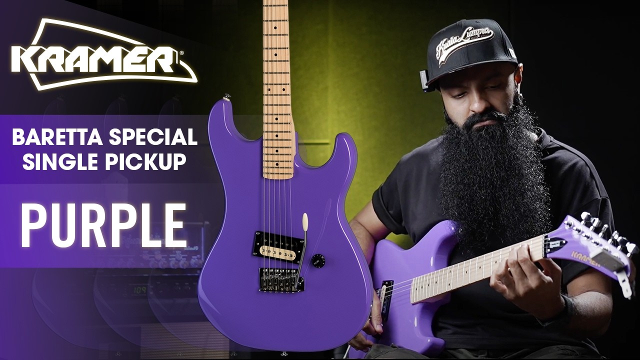 BEST ROCK SINGLE PICKUP GUITAR? Kramer Baretta Special Single Pickup Electric Guitar Demo
