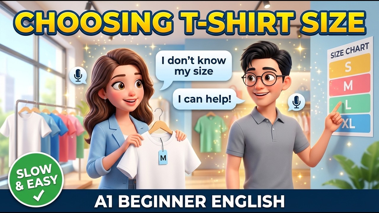 How to Choose T-Shirt Size | Easy English Shopping for Beginners