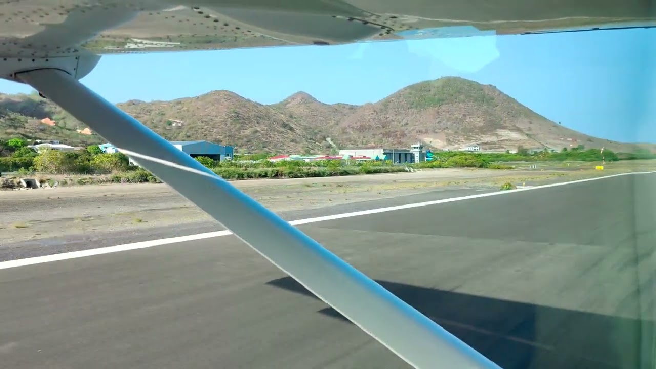 Landing at Grand Case Airport in St. Martin.  Tuesday, June 6, 2023