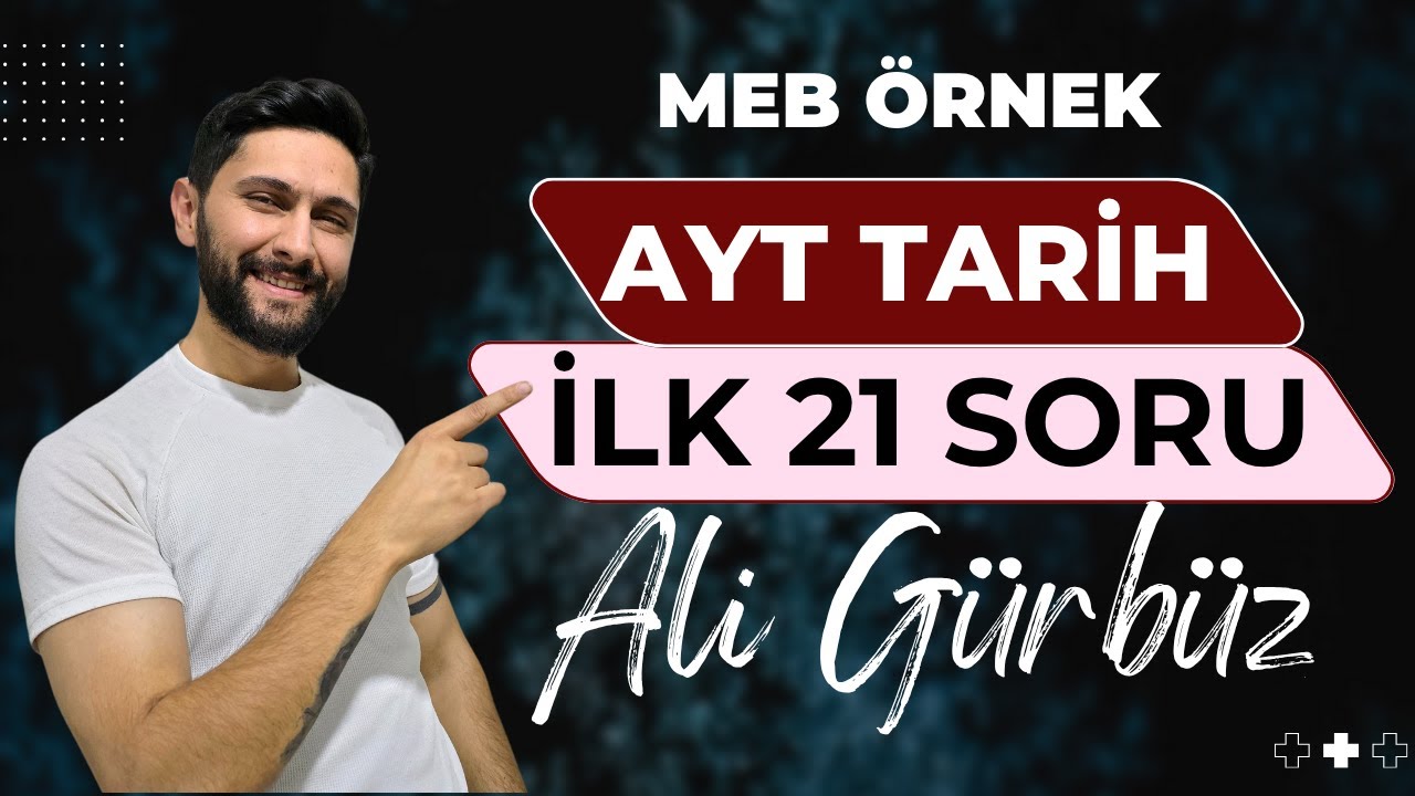 MEB Kaynaklarına Göre ✅AYT Tarih Deneme Sınavı 💯| Sos-1 ve Sos-2 | Ali Gürbüz | 2025