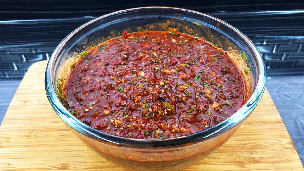 Salsa Roja De chiles Asados /como la de los taqueros