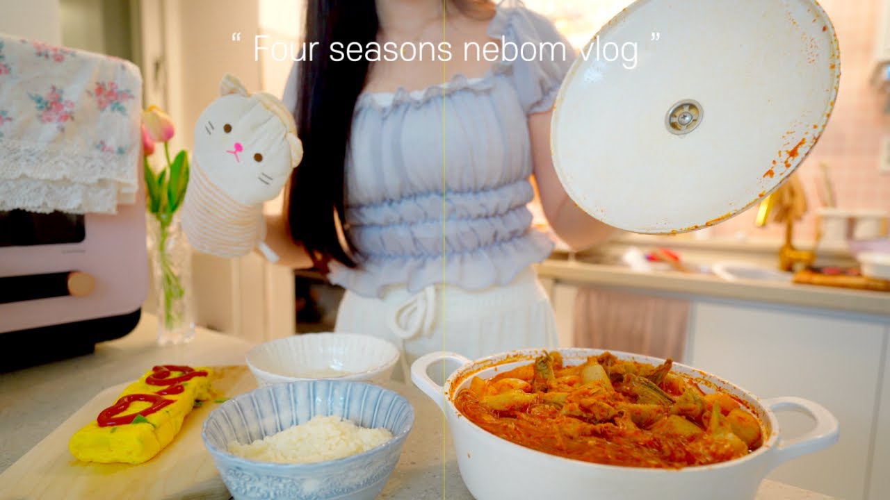 🍱Приготовление ланч-бокса с роллами и тофуㅣУтренняя рутина домохозяйкиㅣКимбапчон, Пряный булдак