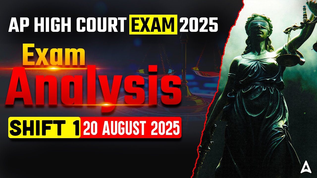 AP High Court Exam Analysis | 1st Shift, 20 August 2025 | AP High Court Paper Analysis 2025