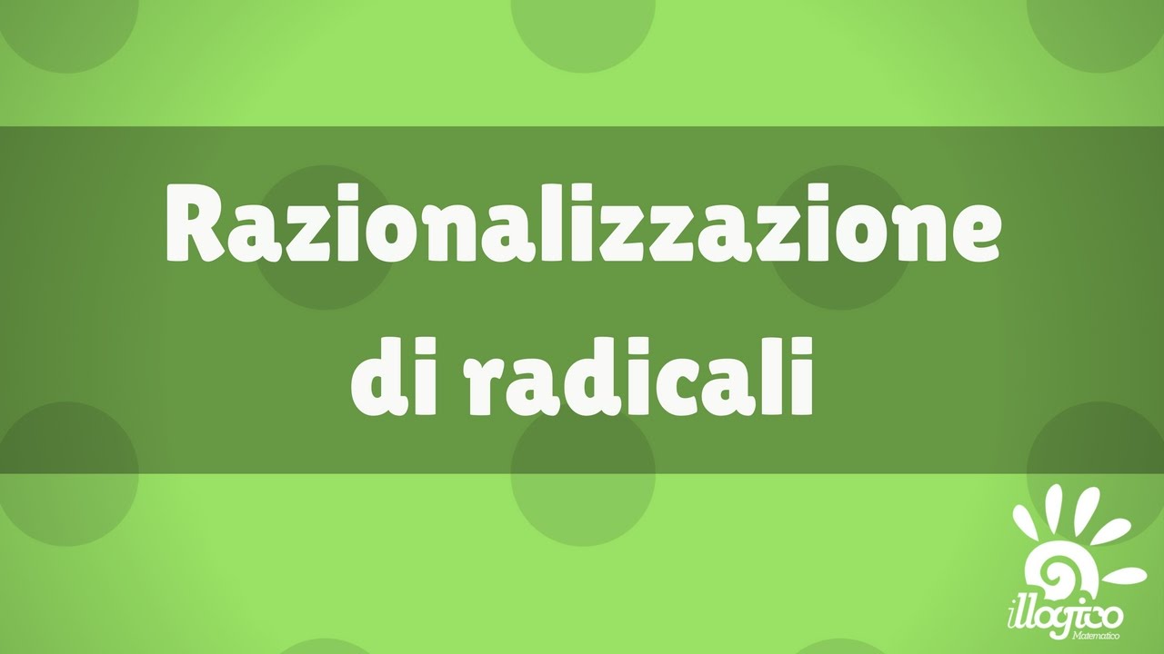 Razionalizzazione di radicali