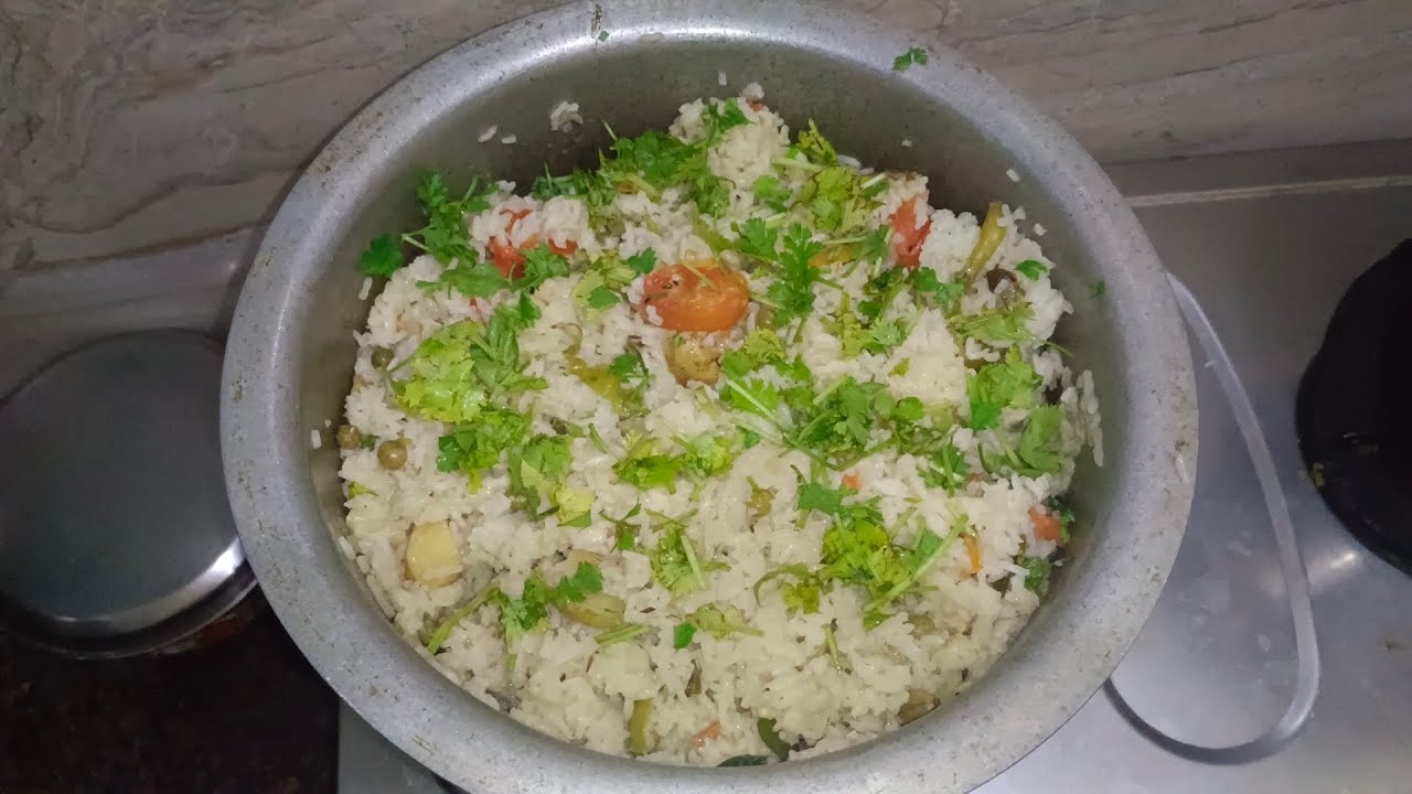 Milk tho vegetable pulao😋#food #pulao#video 