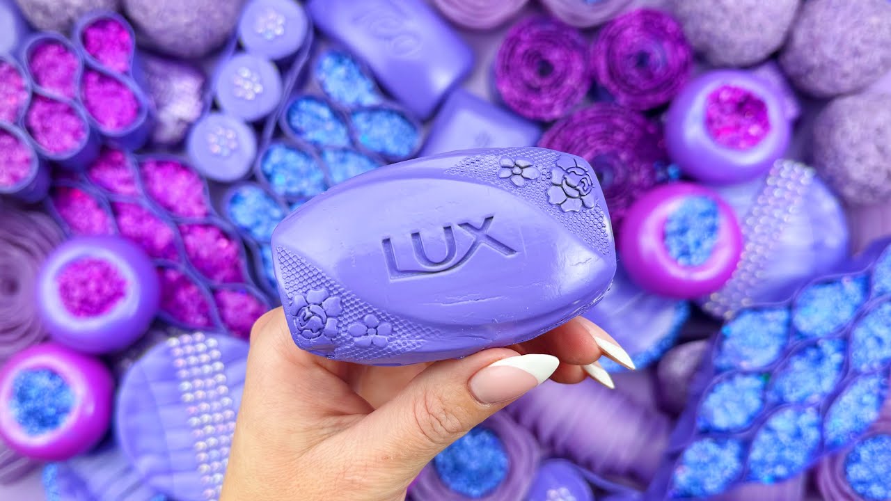 [ASMR]SOAP(4K)★Soap boxes with starch ★Clay cracking ★ Cutting soap cubes ★4K★ 전분과 반짝이가 들어간 비누