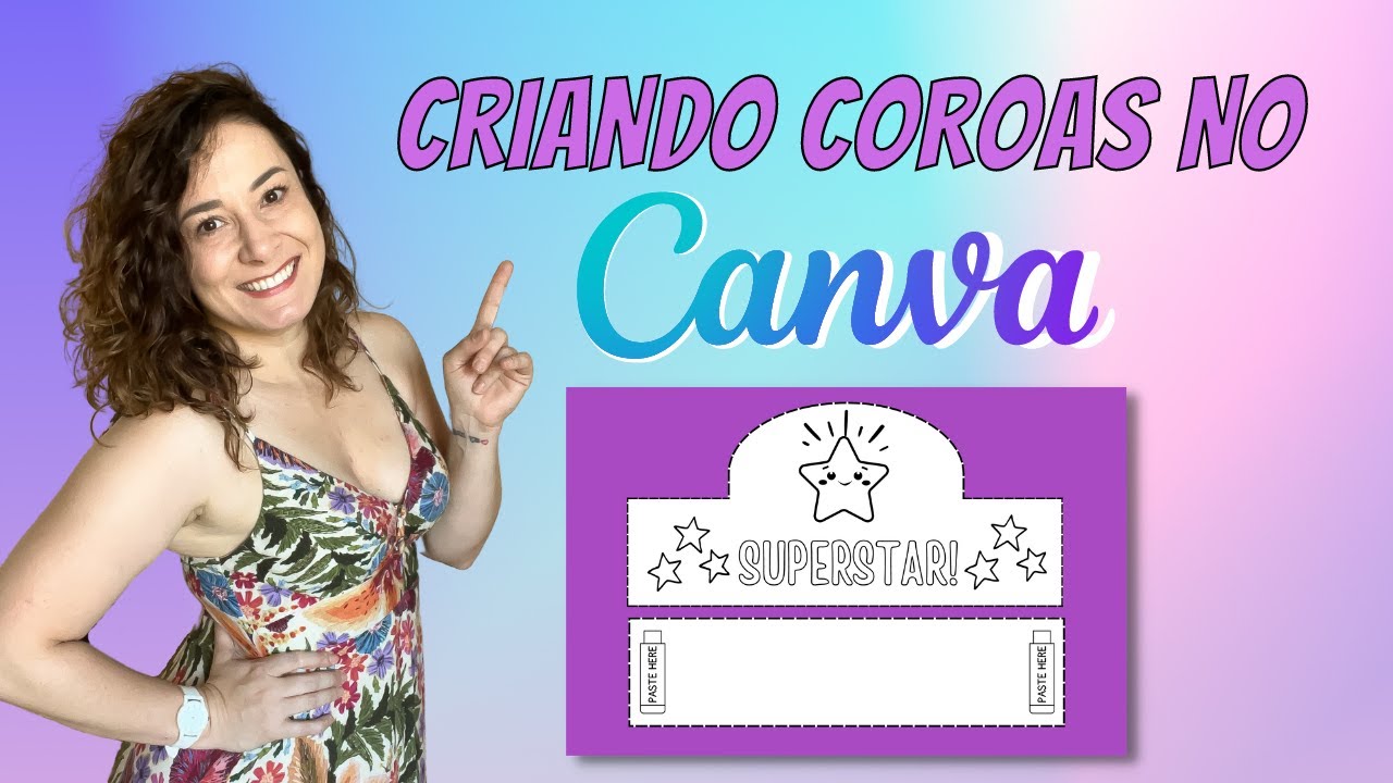 Como fazer COROA INFANTIL PERSONALIZADA no CANVA!