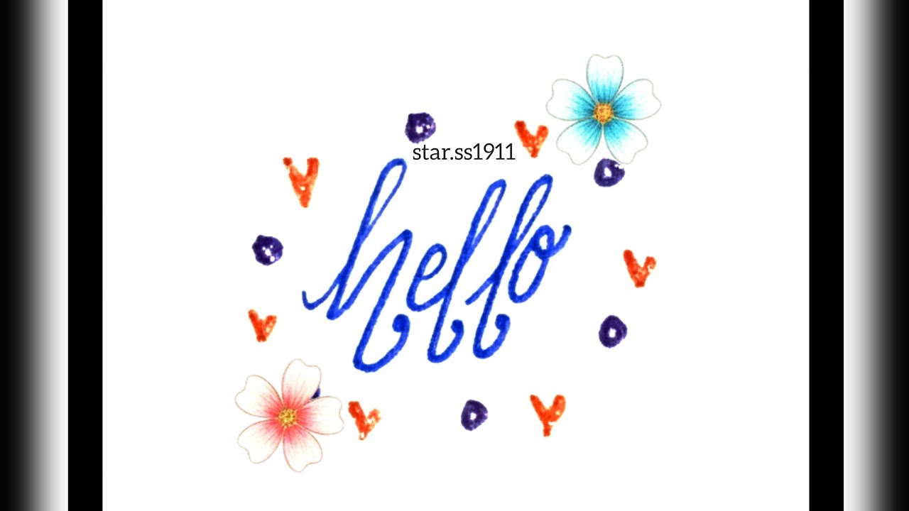 Writing names in beautiful handwriting 😍