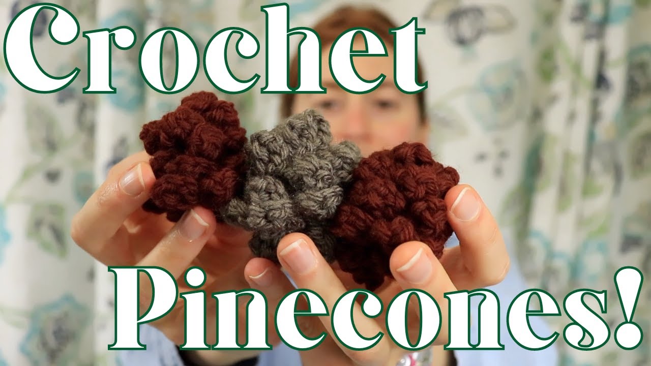 Simple Crochet Pinecone Pattern | Perfect for Fall and Christmas Decor!