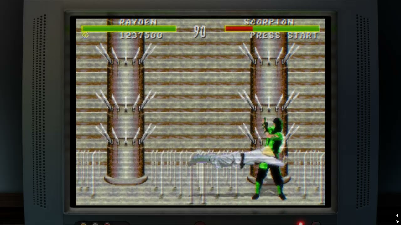 MK1 Sega Genesis - Finding and beating Reptile