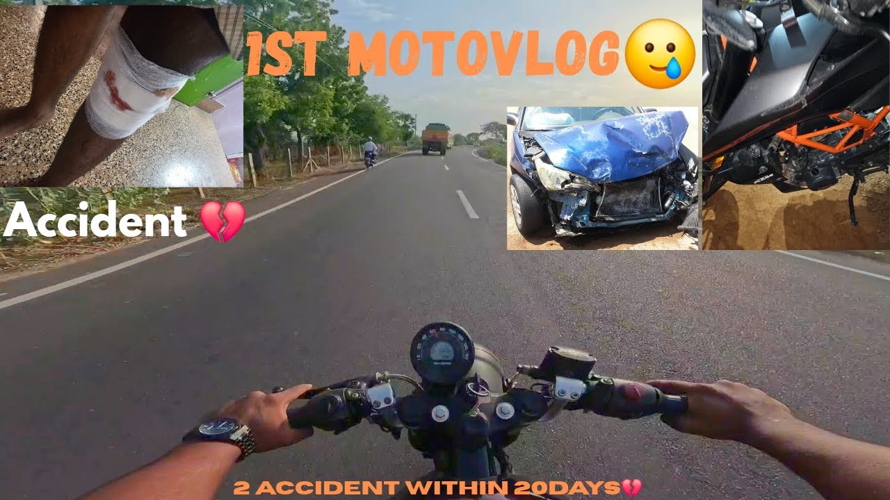 accident on 1st vlogging-duke390#tamil