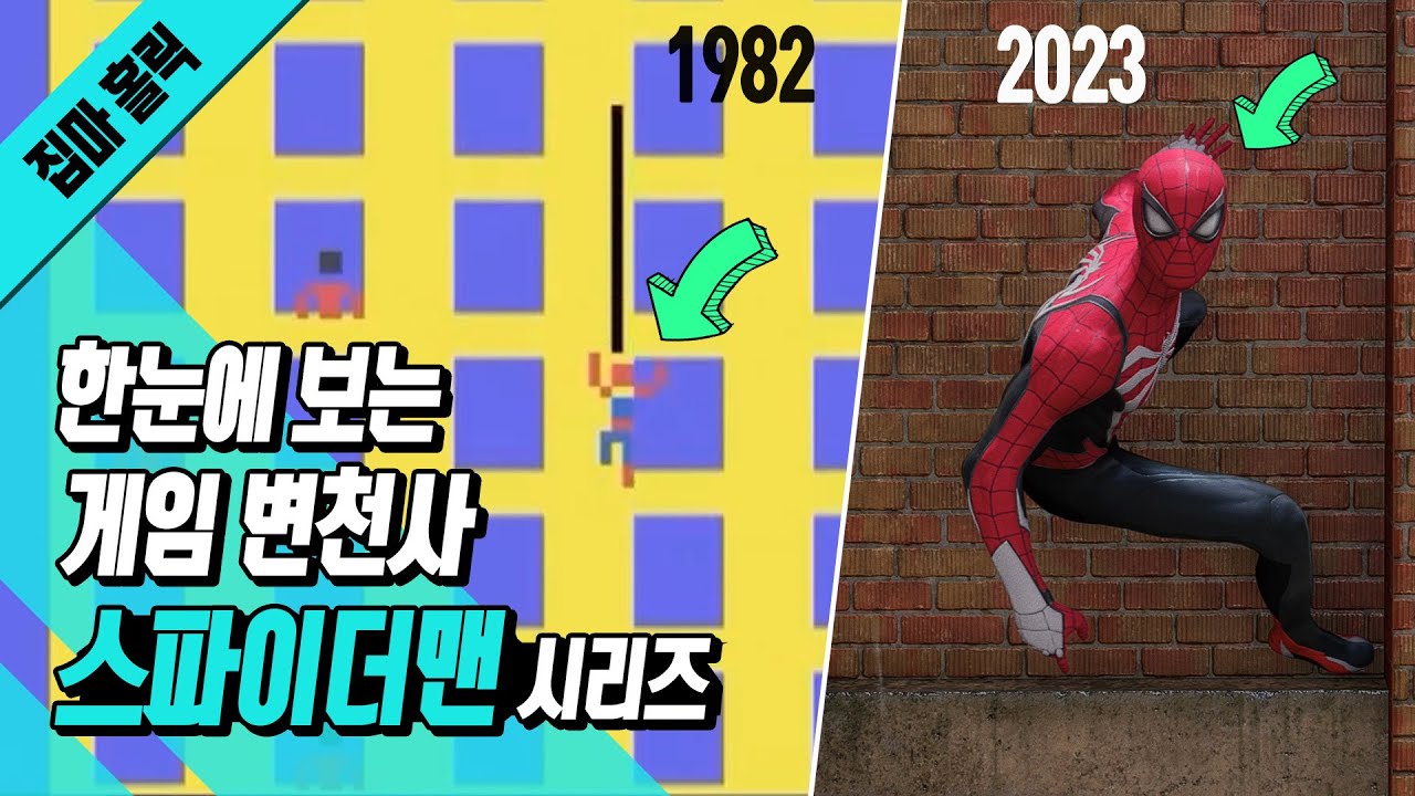 한눈에 보는 게임 변천사 - 마블 스파이더맨 게임 시리즈 (Evolution of Marvel's Spider-Man)
