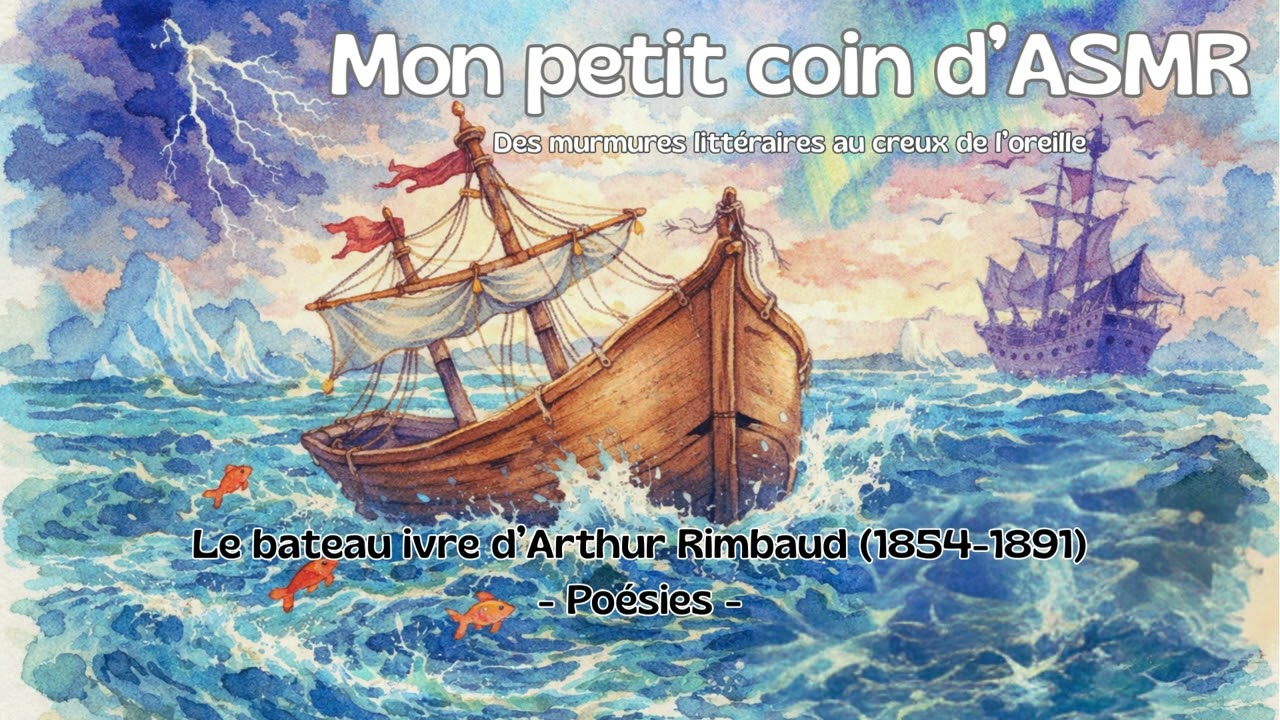 ASMR-FR Chuchotement du poème Le bateau ivre d'Arthur Rimbaud