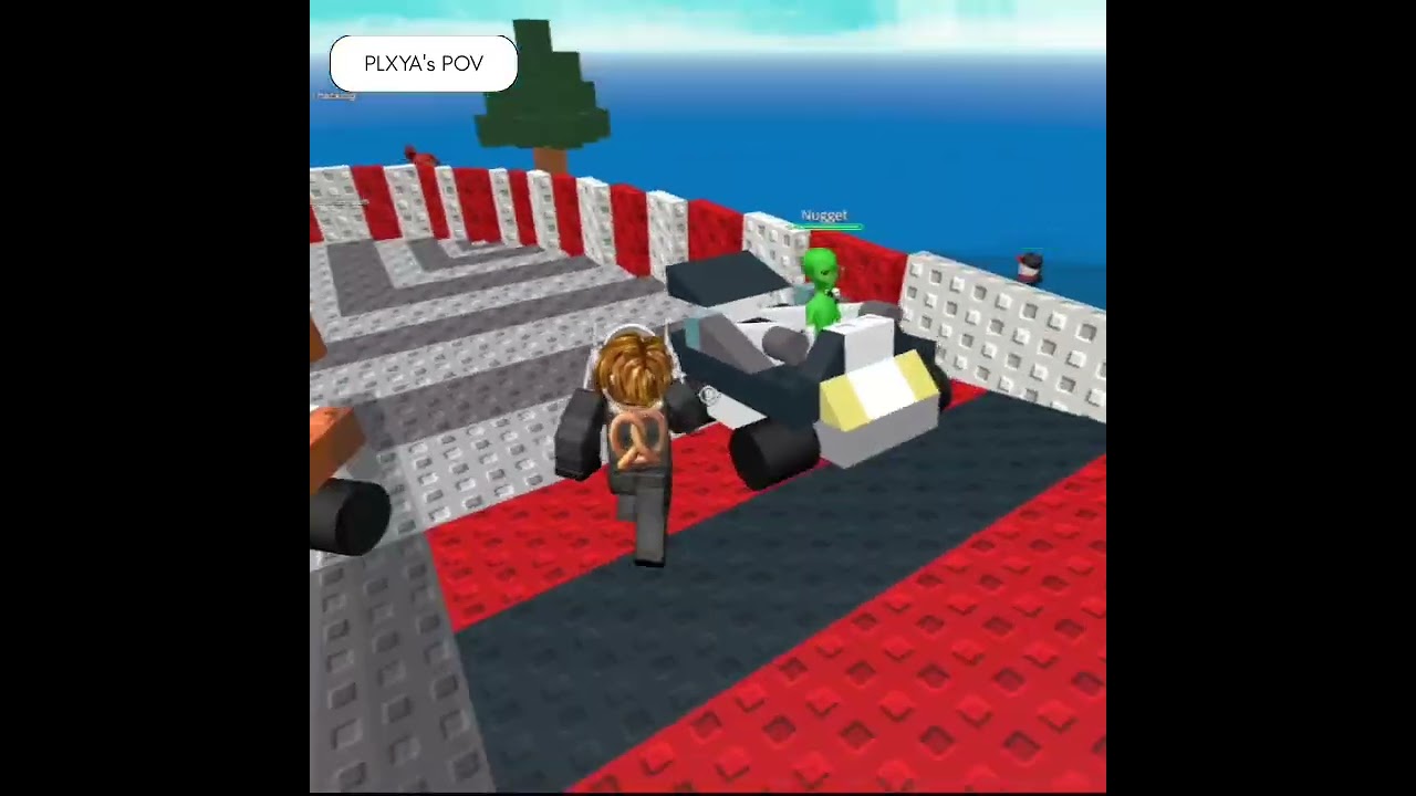 We played Natural Disaster Survival but I'm in VR