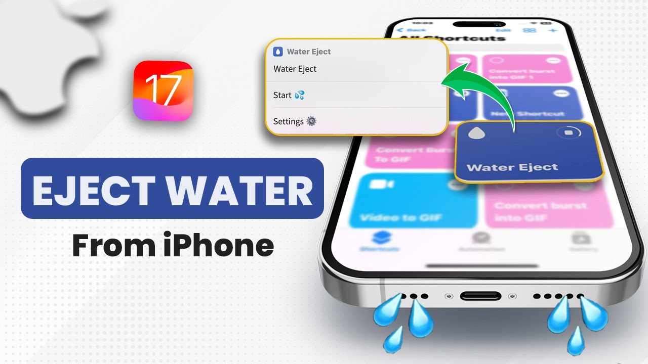 How To Eject Water Using Shortcut on iPhone | iPhone Water Removal