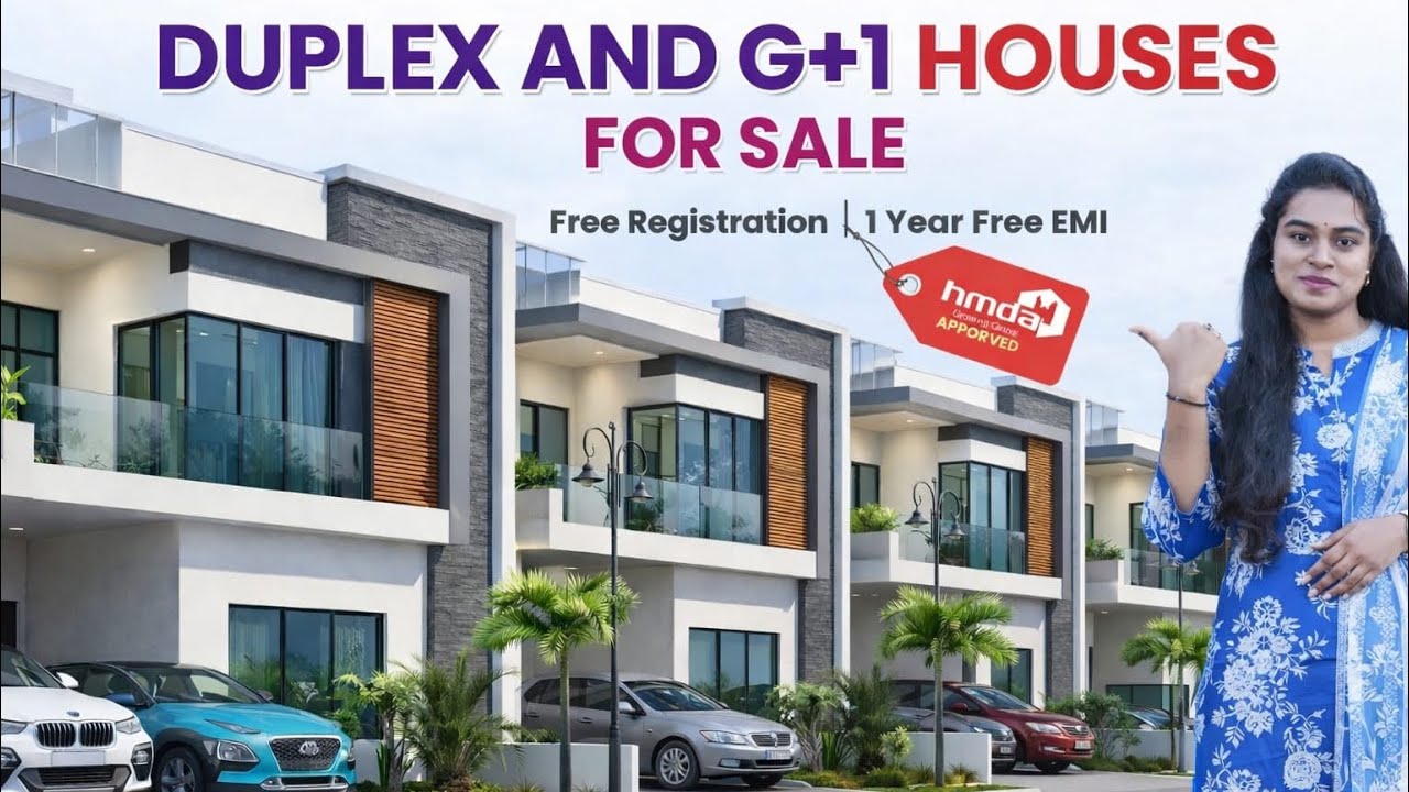OPEN PLOTS, DUPLEX AND G+1 HOUSES AVAILABLE FOR SALE OPPOSITE TO 100FT MAIN ROAD NEAR ECIL