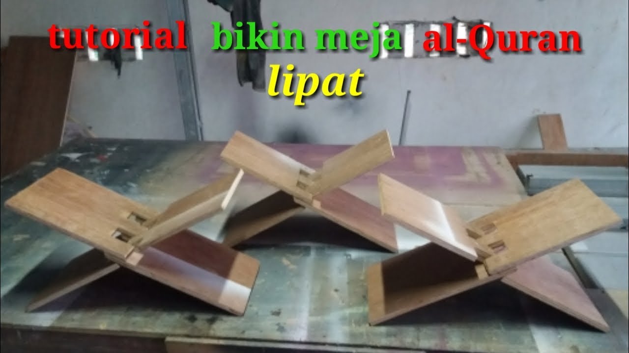 cara bikin meja al-Quran lipat dari triplek, sistem sambungan