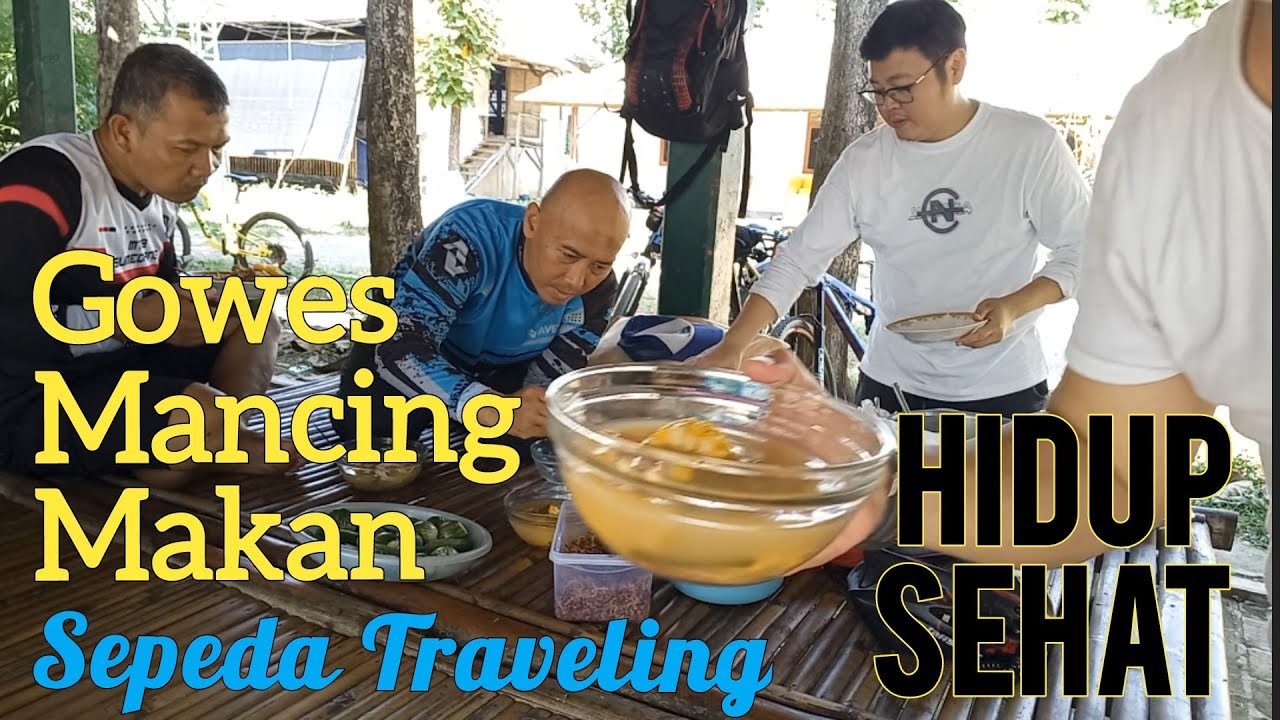 Gowes Mancing Makan dan Kecebur Empang | Sepeda Traveling Santay.