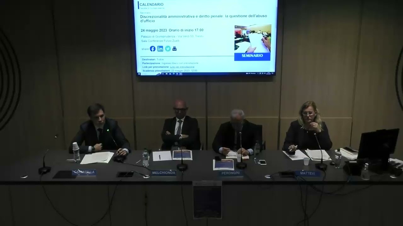 Discrezionalità amministrativa e diritto penale: la questione dell'abuso d'ufficio | 24 05 2023