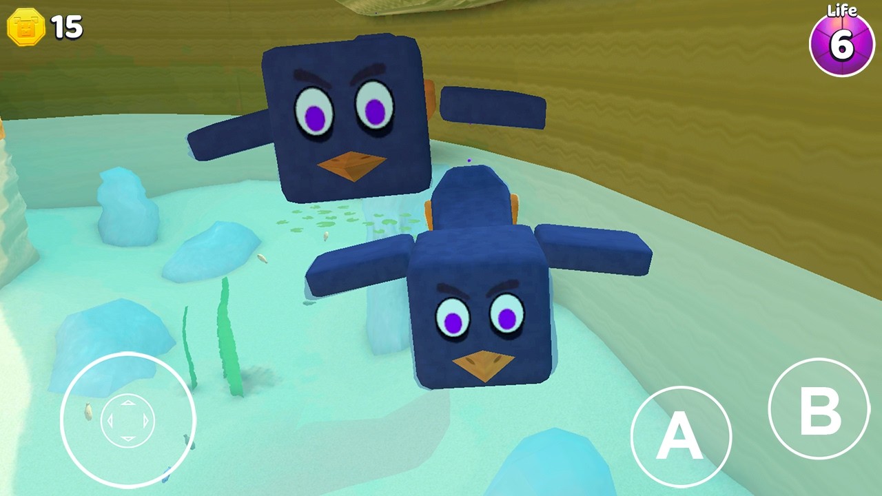 Penguin and Frozen Lake - Super Bear Adventure Gameplay Walkthrough