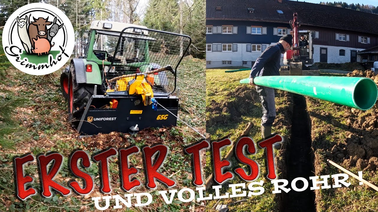 FarmVLOG#271 - Der erste Testlauf und es werden Rohre verlegt