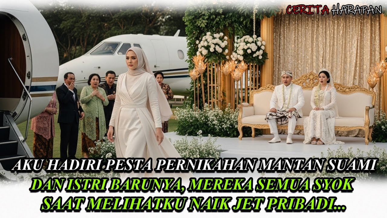 KUHADIRI PERNIKAHAN MANTAN SUAMI DAN ISTRI BARUNYA,MEREKA SEMUA SYOK SAAT MELIHATKU NAIK JET PRIBADI