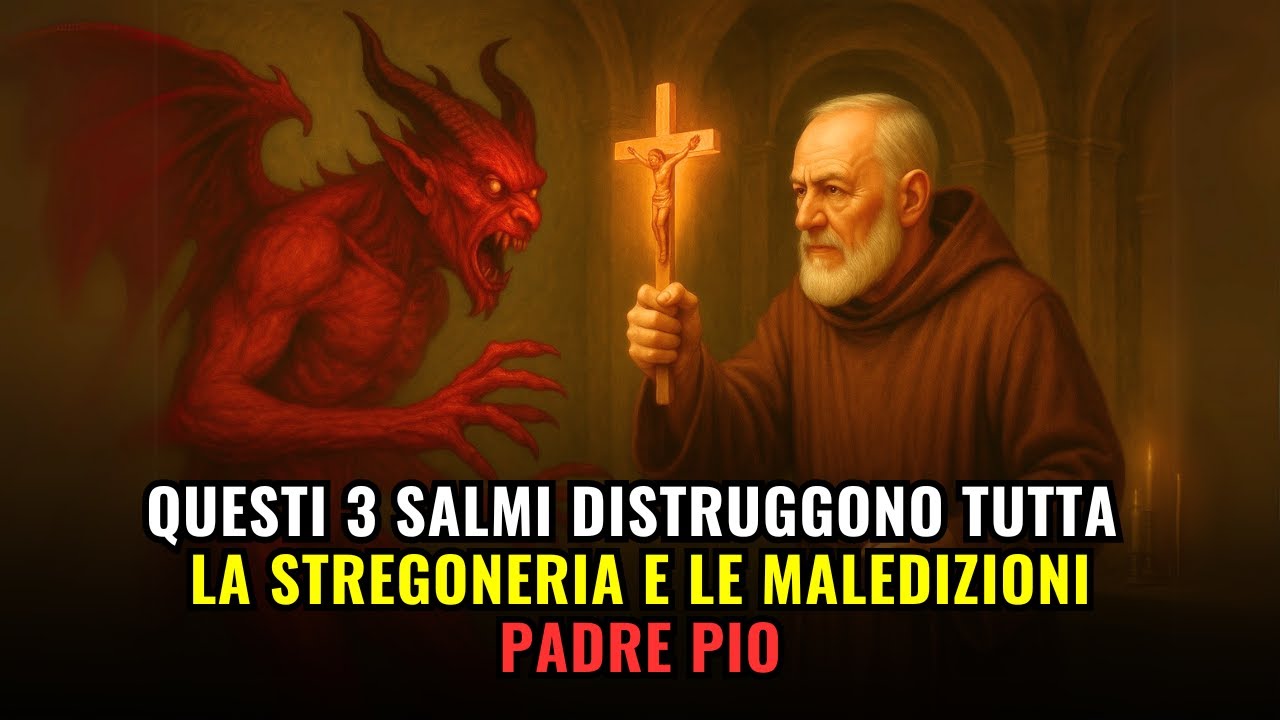 ⚠️ PADRE PIO HA RIVELATO: QUESTI 3 SALMI DISTRUGGONO TUTTO IL MALE, LA STREGONERIA E LE MALEDIZIONI!