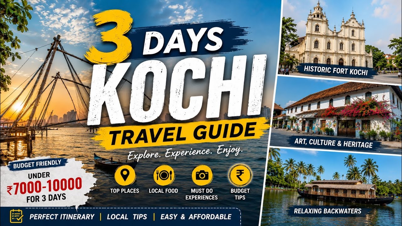      Fort Kochi, Backwaters & More | 3-Day Kochi Budget Itinerary
