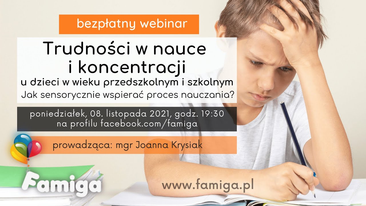 Trudności w nauce i koncentracji uwagi u dzieci. Jak sensorycznie wspierać proces nauczania?