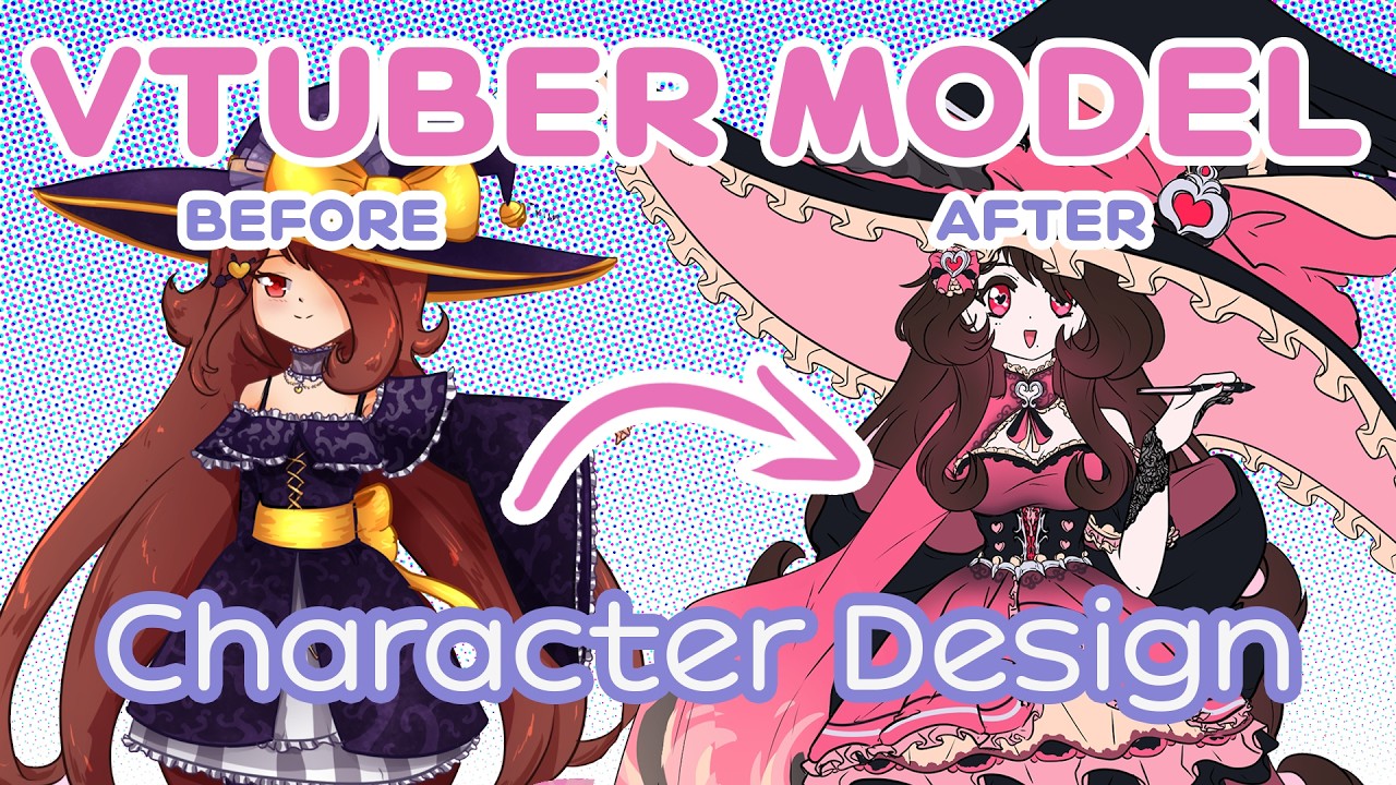 How to Make a VTuber Model (part 1/3) - Character Design (Redesigning my VTuber Model)